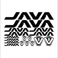 HITAM Java Bike Pack Sticker - Bicycle Decal Sticker - Black Limited Edition