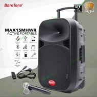 Portable Speaker 15 inch baretone 15 mhwr free stand