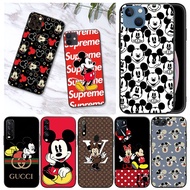 Samsung A12 A22 A32 A52 4G A32 A42 A52 5G Mickey Mouse Soft Black Phone Case