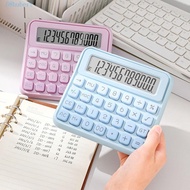 HUBERT 12 Digits Calculator, Cute Candy Color Desktop Calculator, Gift Easy To Use Portable Practica