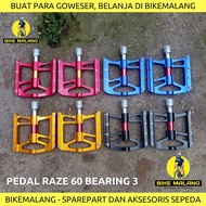 Raze 60 As Large Pedals 3 Loncer Bearings For Alloy Folding MTB Racing Folding Mountain Bikes
