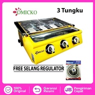 OMICKO 3TUNGKU - Kompor Pangangan Sosis/Bakaran Serbaguna Omicko 3 Tungku