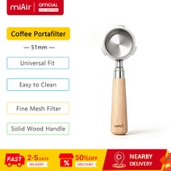 MiAir Coffee Portafilter 51mm Solid Wood Handle Fine Mesh Filter Easy to Clean 51mm Portafilter Port