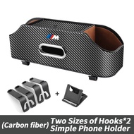 กล่องที่เก็บสัมภาระหลังเบาะรถยนต์ BMW M Power ถุงแบบแขวนกล่องกระดาษทิชชู่หลังเบาะนั่งอเนกประสงค์พร้อ