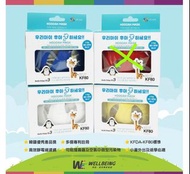 New 韓國大熱 Hoooah Mask KF80小童可重用口罩，四層保護 ，內連三個濾芯 超柔軟設計 (白色 黃色 藍色各一)155@，每色只有最後一個，欲購從速😍