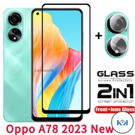 KK OPPO A78 4G 2023 2in1 Screen Protector Film For OPPOA78 Transparent Phone Screen Protector For OP