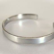 鈦金屬手鐲純鈦手鐲緞面銀橢圓形款式61mm