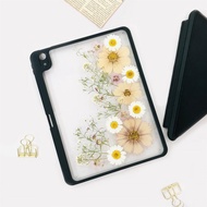 紫白花綠枝壓花iPad保護殼iPad Air 11in 13in iPad Pro 11in
