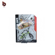 [Blesiya] Blister Card Toy Set BMX-Style Miniature Alloy Cycle Finger Skateboard Toy Realistic Model