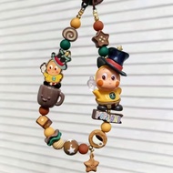 Cute Teapot Star Person Modified Doll Adorable Bead Phone Chain Melad Beaded Bag Pendant Vintage Key