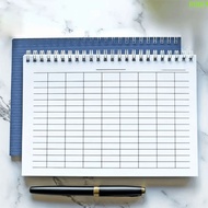 ROBEN Spiral Bound Notebook, Sturdy Cover Universal Line Pages Financial Record Book, Expenditure Le