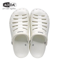 ADDAแท้ รองเท้าแตะสวมผู้ชายลำลอง รองเท้าผู้ชายหัวโตแบบใหม่ใส่สบาย รองเท้าแตะหัวโตรัดส้นใส่ท่องเทียว กันกระแทก รองเท้าหน้าฝนงานสวย สีขาว 5303( 7-1)