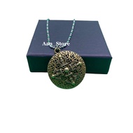 [ TERLARIS ] Kalung Keberuntungan Luck Money Amulet Kekayaan Pria Wanita  - Kalung Titanium Asli