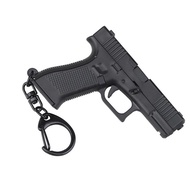 Keychain Mini Shape Tactical Keychain Glock 45 Model Plastic Keyring Holder Portable Shape Weapon Decoration Gift