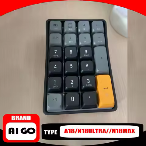 Aigo A18/N18ULTRA//N18MAX Wireless Mechanical Keyboard 2.4G Hot-swappable Charging Calculator Numeri