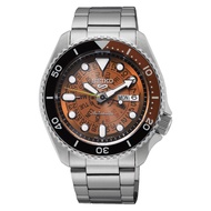 SEIKO 5 SPORTS SKX SKELETON STYLE BURNT ORANGE AUTOMATIC WATCH SRPJ47K1