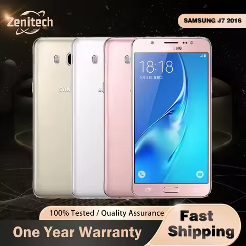 Original Samsung Galaxy J7 (2016) 4G Mobile Phone 5.5'' J710F 2GB+16GB Dual SIM Card Quad-Core Andro