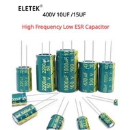10Pcs 400V 10UF 15UF 10x17mm High Frequency Low ESR Aluminum Capacitor