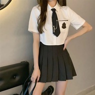 Jk Uniform Short White Shirt Top