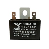 คาปาซิเตอร์ พัดลม Hatari   Capacitor 1.5uf- 400v มีสายเเละไม่มีสาย เกรดคุณภาพดี