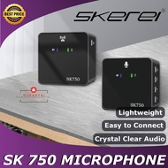 Skerei SK750 wireless mic Lavalier Microphone Professional Vlogging Telephone Live Noise Reduction M