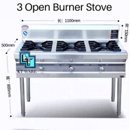 KT WARE OPEN BURNER COMMERCIAL HIGH PRESSURE 高压猛火煲仔炉 HEAVY DUTY GAS STOVE 4 HOLES  6 HOLES DAPUR MAS