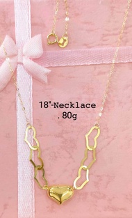 COD SALE SALE SALE Cheapest Store Direct Supplier Pawnable Gold Necklace for Women Heart 18k