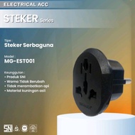 Over plug 3-pin plug/ to 2-pin US to EU/