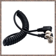 [partylo.] Video Cable Coaxial Cable Camera Spring Wire PU Spring Wire to Right Angle BNC BNC to BNC