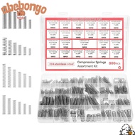 ABEBONGONY 300PCS/box Compression Spring Assortment Kit, 304 Stainless Steel Tension Spring Small Sp