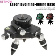 USTHOW Laser Level Bracket Laser Level Tool 5/8'' Female Level Base Tripod Stand Tuning Base Rotating Base Leveling Line Holder
