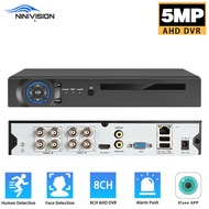 8 Channel AHD DVR 5MP 8CH AHD/CVI/TVI DVR 2592*1944 5MP CCTV Video Recorder Hybrid DVR NVR HVR 6 In 