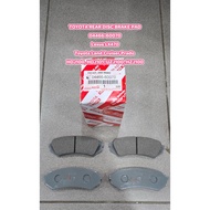TOYOTA REAR DISC BRAKE PAD 04466-60070  Lexus LX470 Toyota Land Cruiser Prado HDJ100, HDJ101, UZJ100
