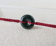 本命年【歲歲平安】老藍水雪花棉平安扣翡翠絲光編織手鍊SW15開運