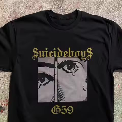 Summer Women's Vintage Suicideboys G59 T-shirt Streetwear Oversized Loose Casual Short Sleeve Suitab