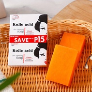 Kojic Acid & Papaya Soap Set 65g*2 - Handmade Essential Oil Cleanser, Facial & Body Rejuvenating Moi