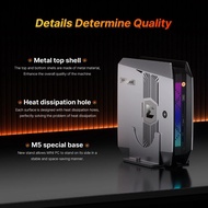 BOSGAME M5 AI Mini Desktop Ryzen AI Max+ 395 8060S Graphics LPDDR5X 128G M.2 2280 2.5G LAN 2*USB4 HD