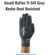 Gloves Ansell HyFlex 11-541 18 Gauge Kevlar Stainless Steel Nylon Cut Resistant Glove With Nitrile C