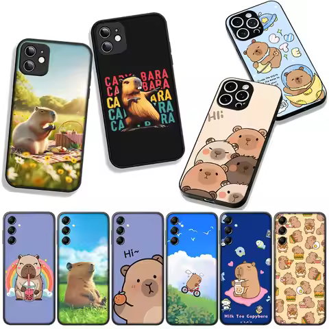 Cartoon Capybara CutePhone Cover Case for Huawei P30 P20 P10 Mate 10 20 Pro Lite Y9A Y8S P Smart Y7