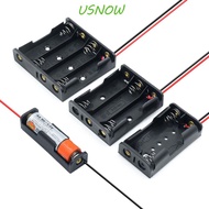 USNOW Battery Box With Wire Leads Battery  Cases for AAA Battery Storage Box 1X 2X 3X 4X Battery Hol