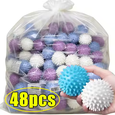 Reusable Laundry Ball Set of 8 Removes Lint Softens Clothes Prevents Tangling Reduces Wrinkles Large