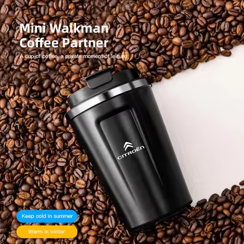 Portable Car Coffee Mug Travel Water Cup Thermal Cup Accessories For Citroen C6 C4 2CV C8 C-Elysee C