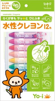 Tombow YO-i Water-Based Crayons 1 (YN-RY12C)