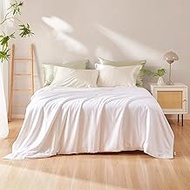 THXSILK 100% Mulberry Silk Comforter Cool for Summer, Grade 6A Natural Mulberry Silk Filled Duvet Lu