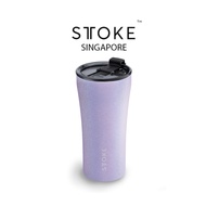 STTOKE [Unicorn Purple] 16/12 Oz Cup Reusable Shatterproof Ceramic Cup Coffee Tea
