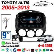 MO จอ android 9 นิ้ว MAZDA2 2007 - 2014ดเครื่องเสียงรถยนต์ WIFI GPS รองรับ Apple CarPlay 4G 360°