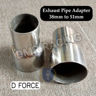 Adapter Exhaust Pipe 38mm to 51mm for USE Muffler 51mm Universal Motocross / ATV / CubCross / Dirt B
