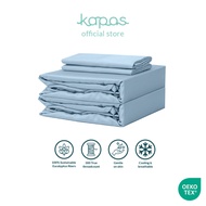 KAPAS LIVING | Duvet Cover Set | Tencel | 300TC | Fitted Sheet + Pillowcases | Single/Queen/King/Sk