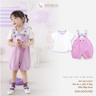 Ngoc Bao An (3M-24M) Lovely and fashionable Chef overalls for girls from 5.7kg to 13.6kg Sweet Candy
