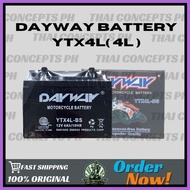 ∈ ◶ ◄ DAYWAY BATTERY YTX4L for mio i 125 / skydrive/ beat / smash / sniper / wave